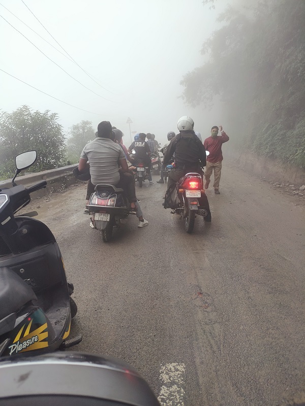 Landslide during Dehradun to Mussoorie Ride